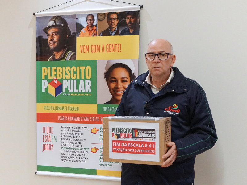 Sindi na mobilização pelo Plebiscito Popular 2025